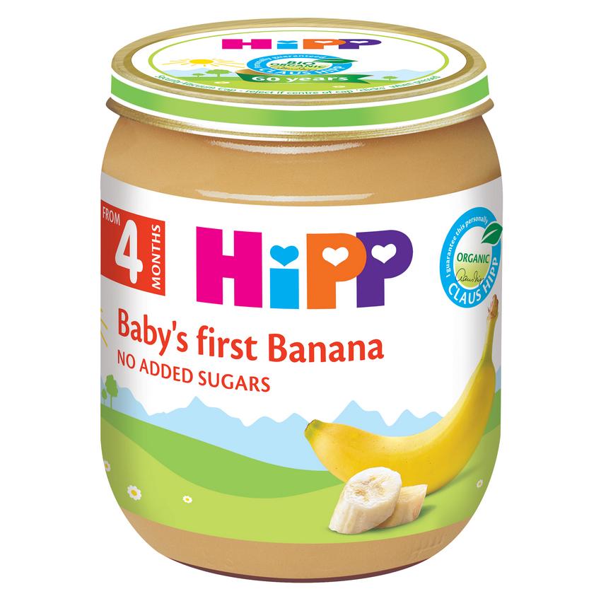 Dinh dưỡng đóng lọ HiPP chuối ăn dặm khởi đầu 125g