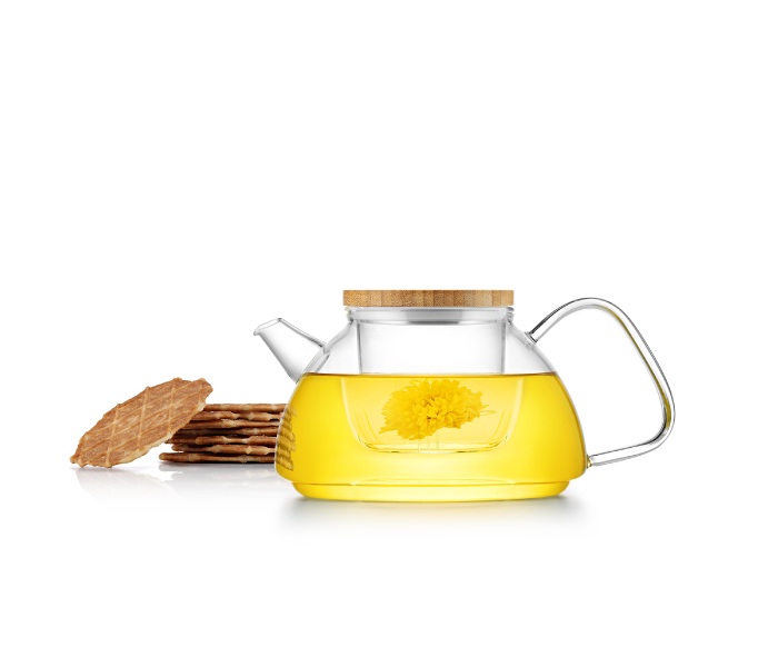 Bình lọc trà hoa thủy tinh Samadoyo S093 0.9L