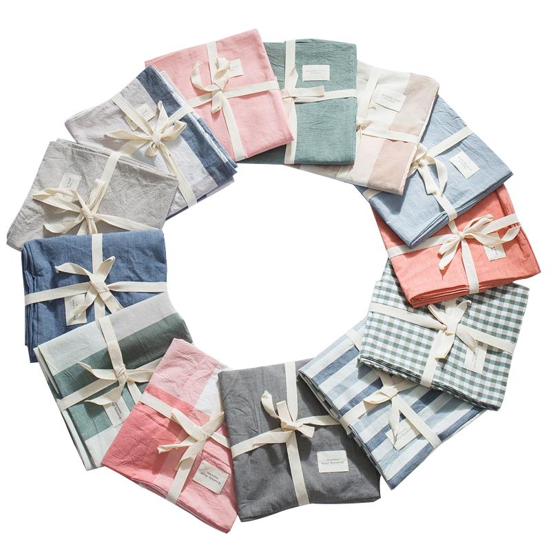 100% Cotton Bông Giặt Nước Vỏ Gối Cặp Phong Cách Nhật Bản 100% Cotton Vỏ Gối Đơn Ký Túc Xá Sinh Viên Bộ Ruột Gối 48X74 Cm