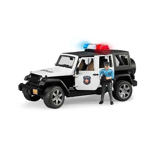 Xe Cảnh Sát Jeep Wranger Rubicon Bruder BRU02526