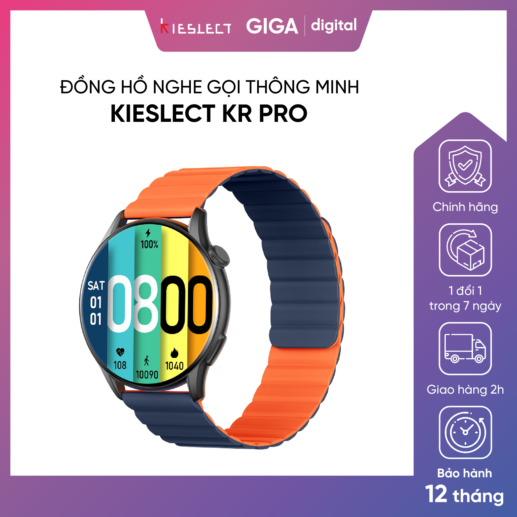 HCM Đồng hồ Kieslect Smart Calling Watch KR Pro BH 12 tháng CHÍNH HÃNG