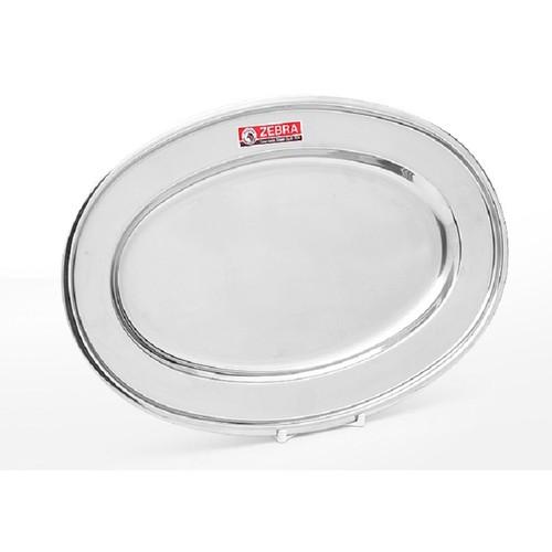 Đĩa inox 304 oval Zebra Thái Lan 45.5cm 121046