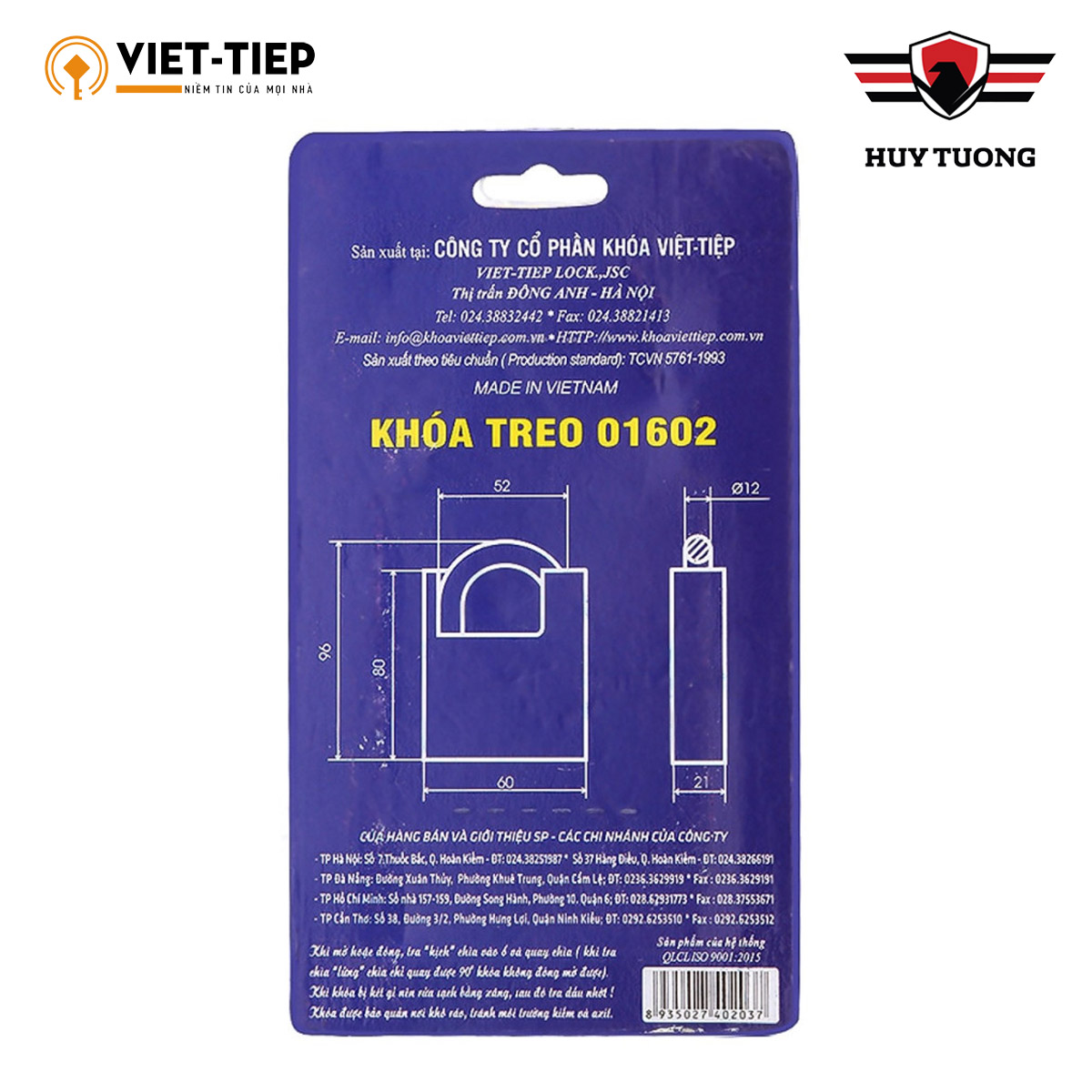 KHÓA VIỆT TIỆP 01602