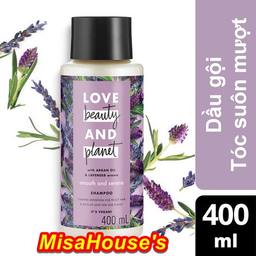 Dầu Gội Giảm Xơ Rối Detox Love Beauty & Planet Smooth And Serene 400ml