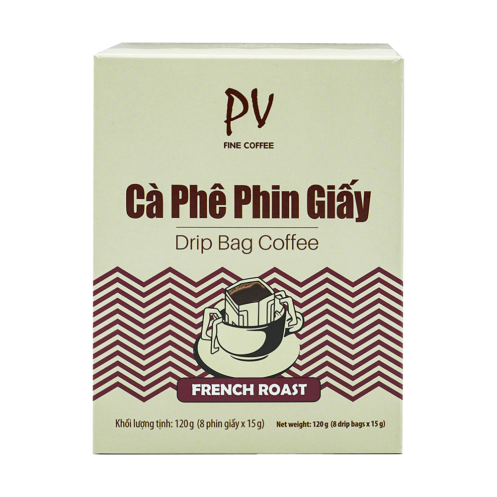 Cà phê phin giấy PV Fine Coffee French Roast