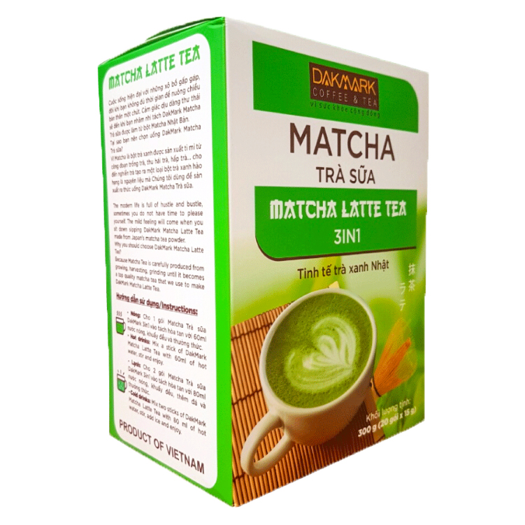 Hộp Matcha trà sữa DakMark 300g