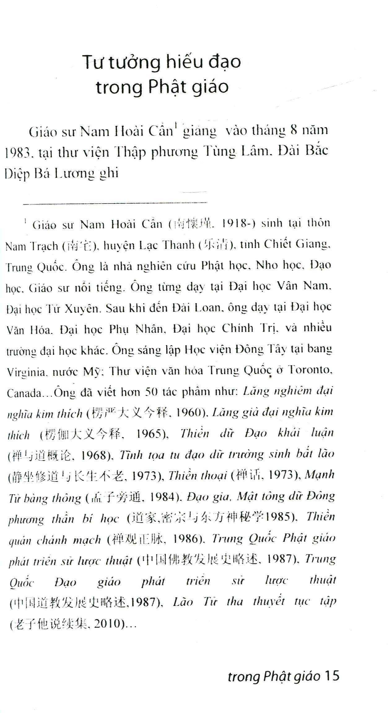 Tư tưởng hiếu đạo trong Phật giáo