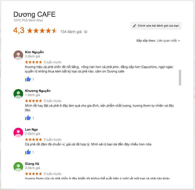 Cà phê Dương Excelsa