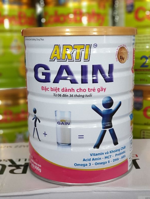 Sữa Arti Gain cho trẻ gầy 900g 6 - 36 tháng tuổi