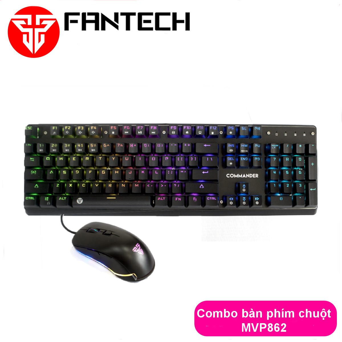 Combo bàn phím cơ + chuột Fantech MVP862