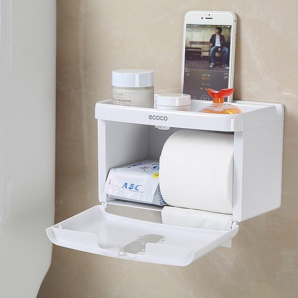 KỆ TREO GIẤY VỆ SINH ĐA NĂNG ECOCO D08