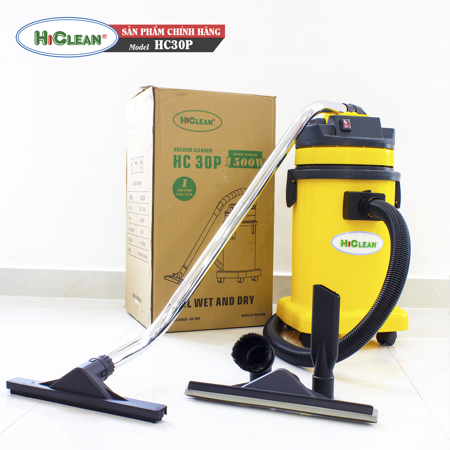 MÁY HÚT BỤI CÔNG NGHIỆP HICLEAN HC-30P