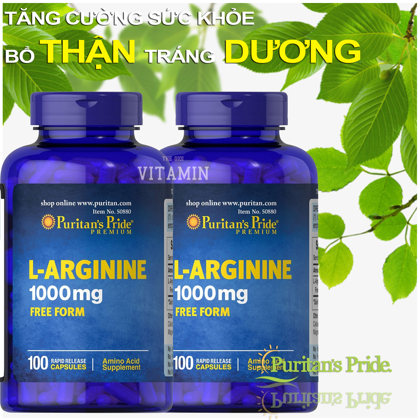 Viên Uống Giải Độc Gan Puritan's Pride L-Arginnine