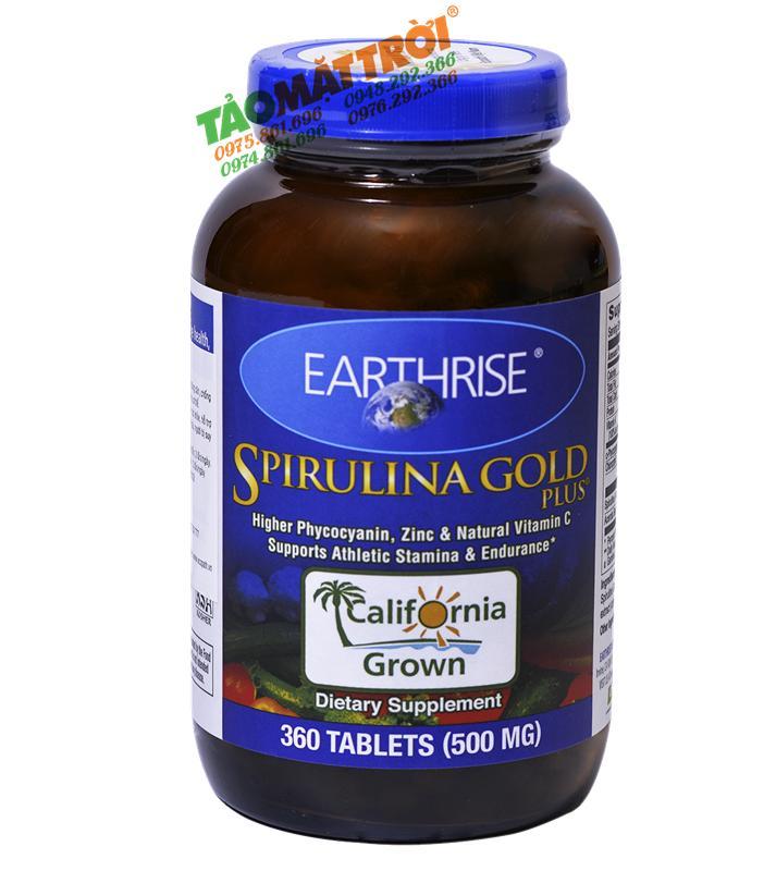 Viên uống Tảo Mặt Trời Spirulina tự nhiên Gold PLus (360 viên/ hộp)