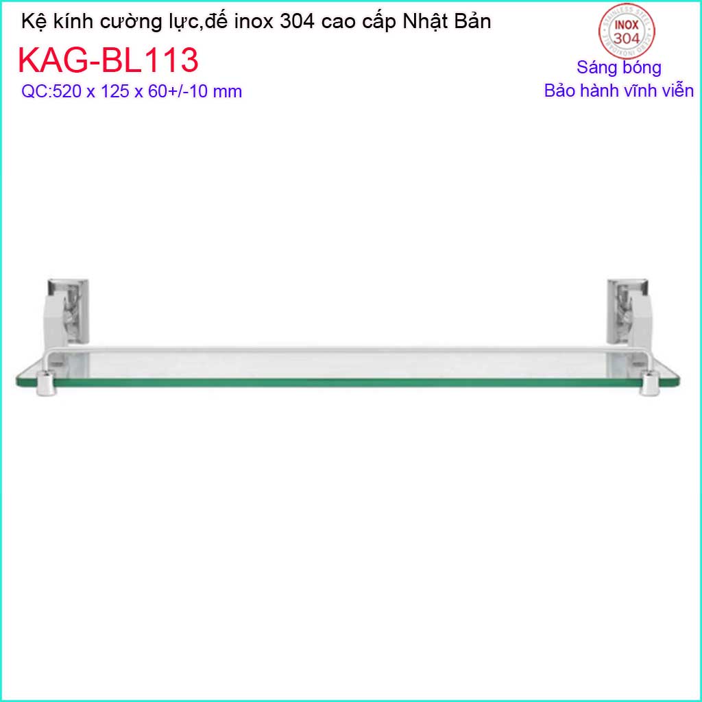 KỆ KÍNH NHÀ TẮM KAG-BL113