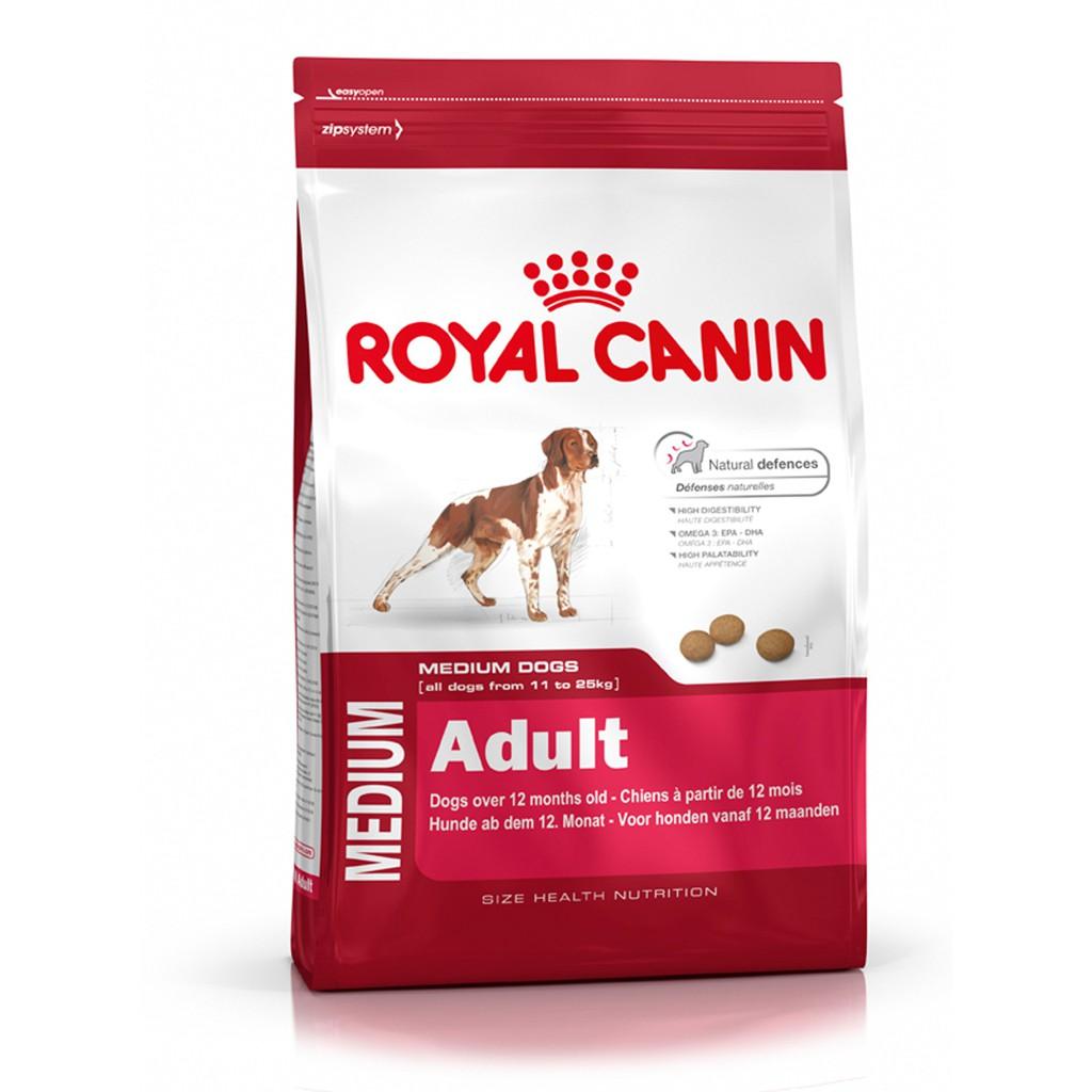 Thức ăn cho chó Royal Canin Medium Adult - 1kg, dành cho chó từ 11-25kg và trên 12 tháng tuổi