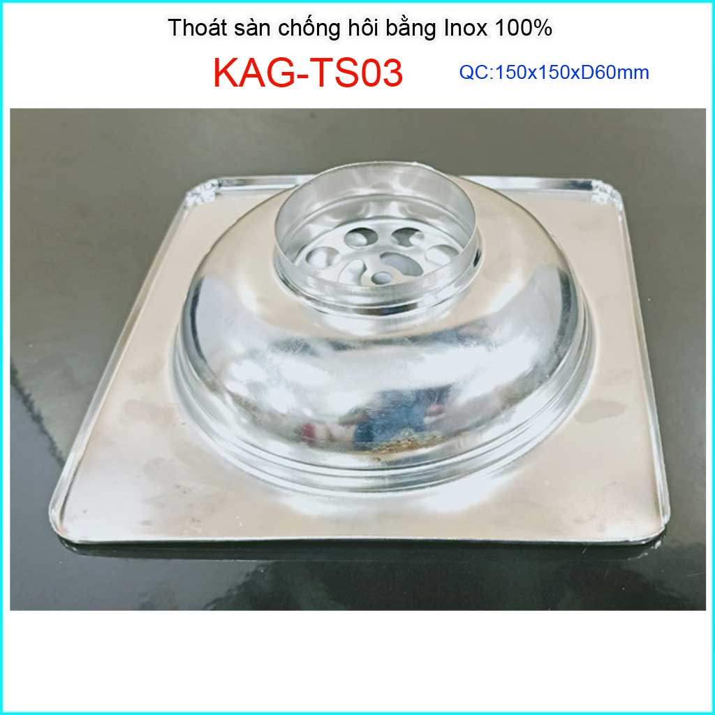 Phễu thoát sàn inox KAG-TS03