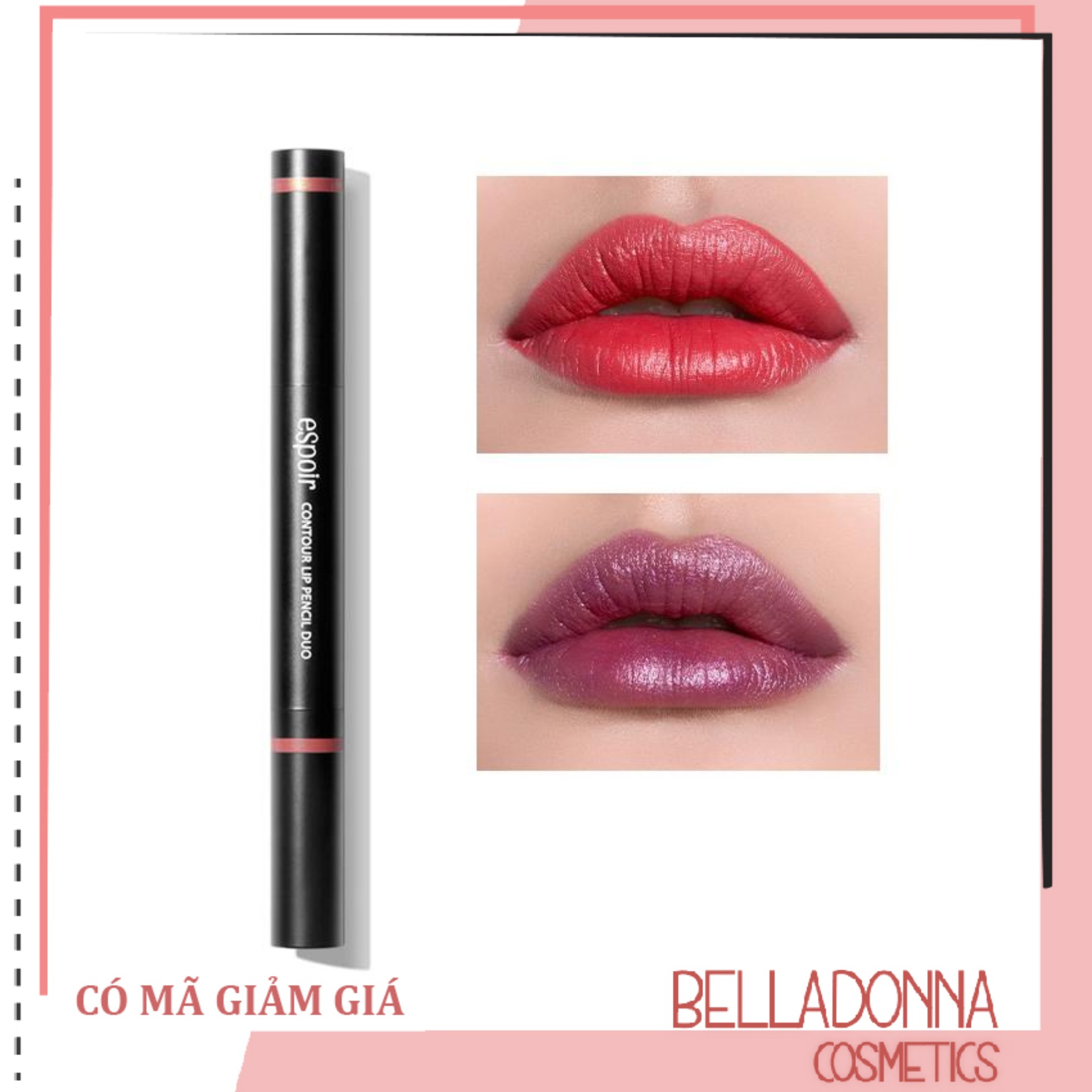 Son Lì 2 Đầu Tiện Dụng Espoir Contour Lip Pencil Duo
