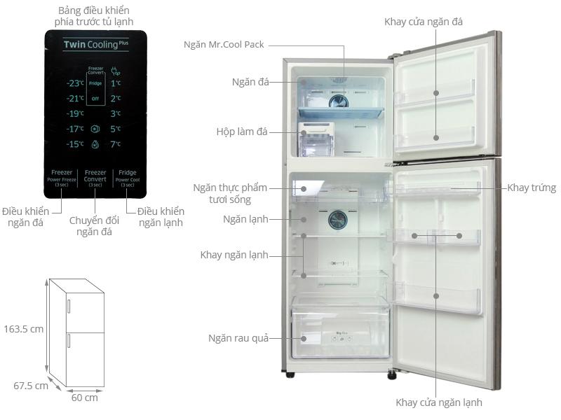 Tủ Lạnh SAMSUNG RT29K5532S8/SV 299L Inverter