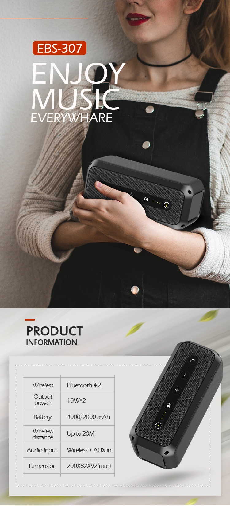 Loa bluetooth Caparies 307
