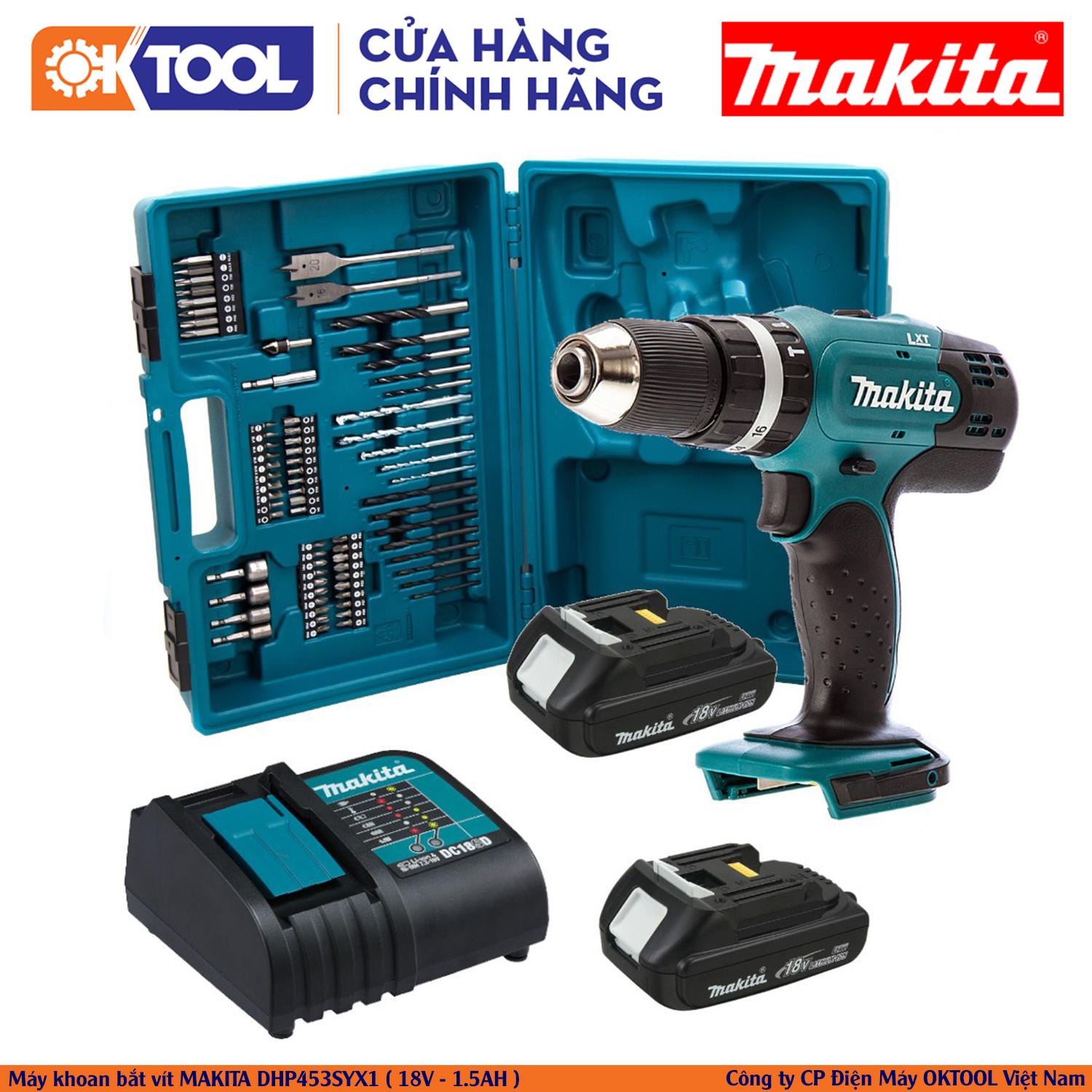 Máy khoan pin Makita DHP453SYX1