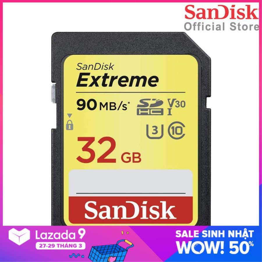 Thẻ Nhớ MicroSDHC SanDisk Extreme 600x 32GB