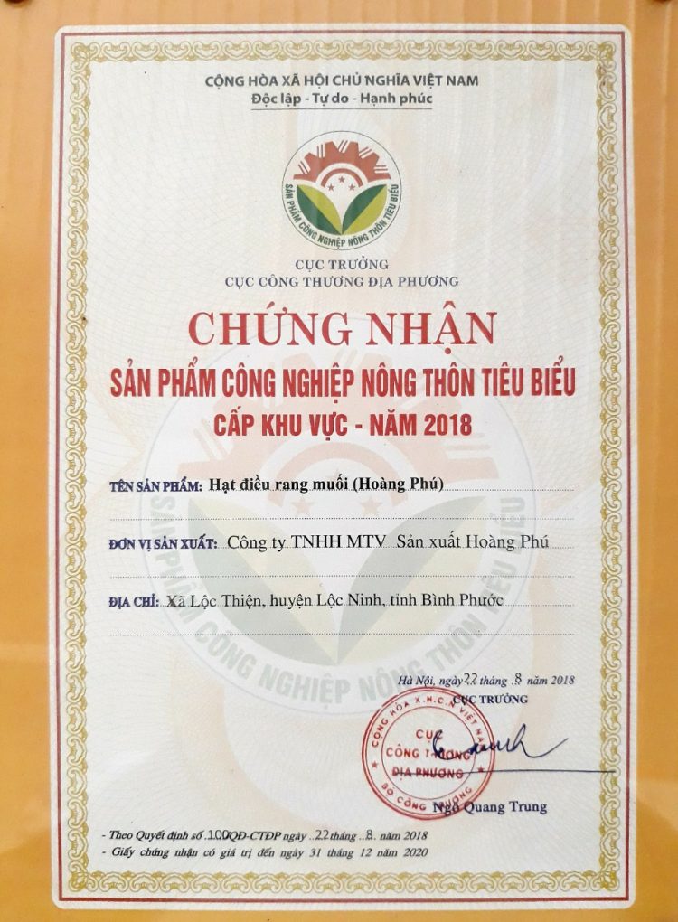 Hạt Điều Hoàng Phú