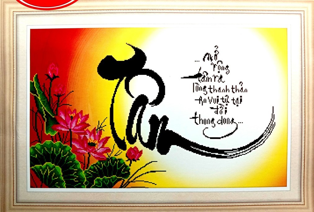 Tranh Hoa Sen Dán Tường 78