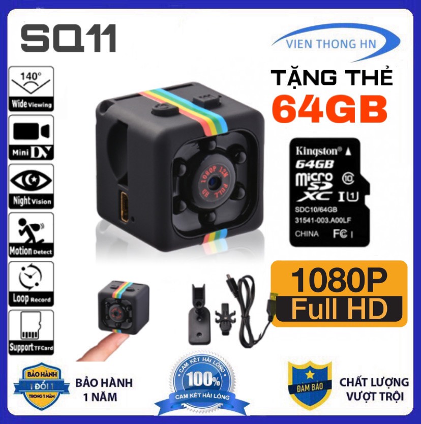 Camera mini siêu nhỏ gọn SQ11