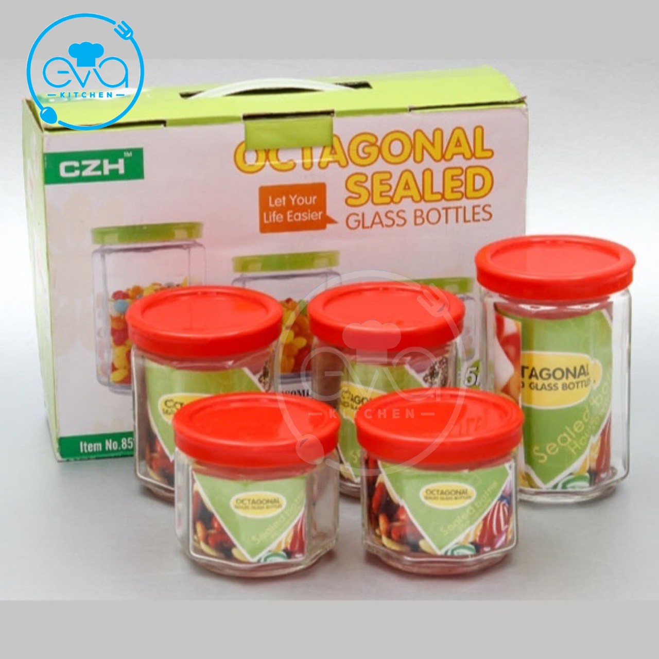 Hộp Thủy Tinh Octagonal Sealed