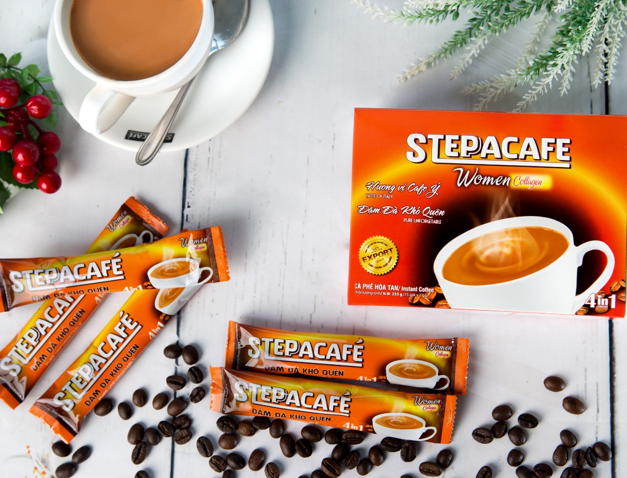 Cà phê SteppaCafe Women Collagen 255g