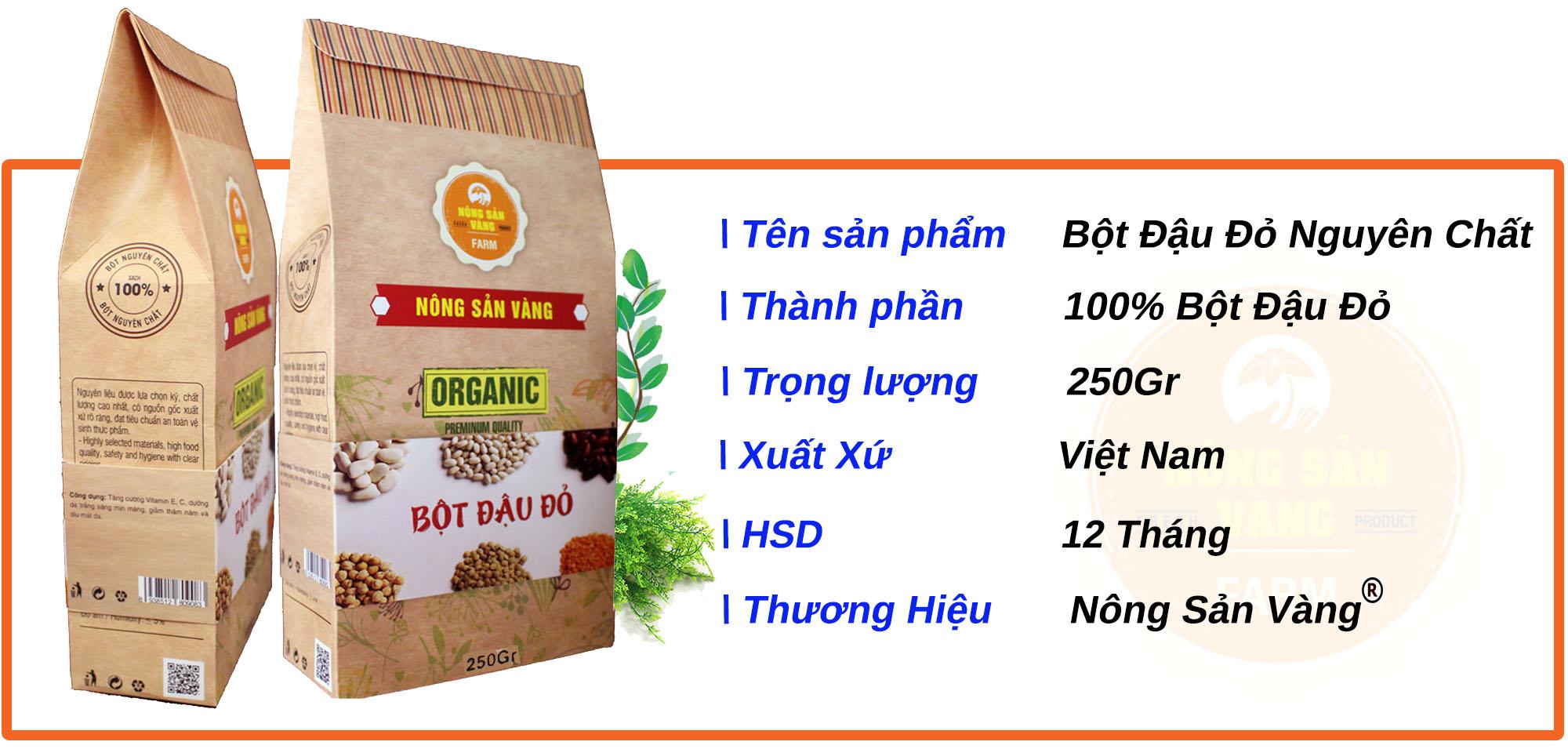 Bột Nông Sản Vàng Đậu Đỏ 250g