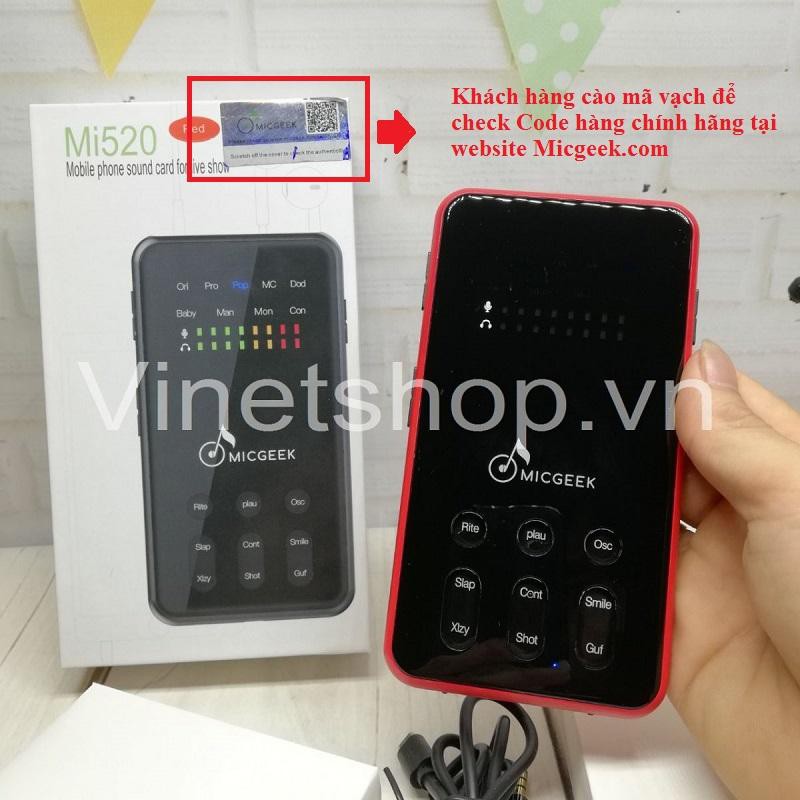 Sound Card Thu Âm Micgeek Mi520