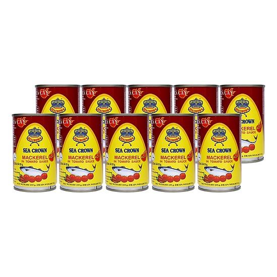 Cá nục sốt cà Cay Seacrown 155g Combo 10 Hộp
