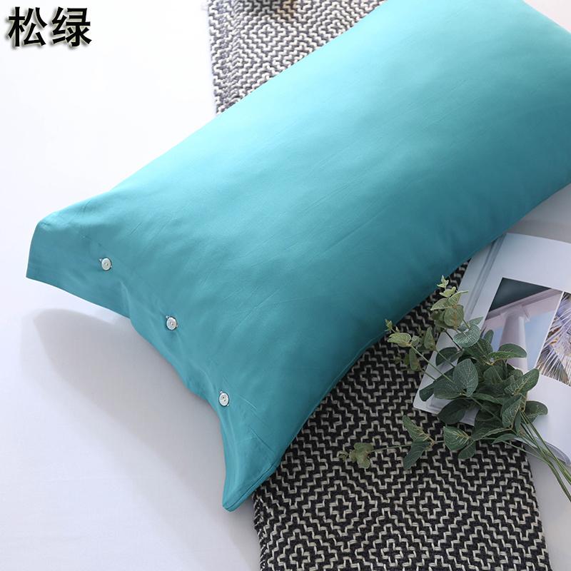 60 Vải Dệt Bằng Tơ Cotton Chất Lượng Cao Vỏ Gối Màu Cặp Cúc Áo Chiếc 100% Cotton 100% Cotton Gối Vỏ Bọc Đồng Bằng