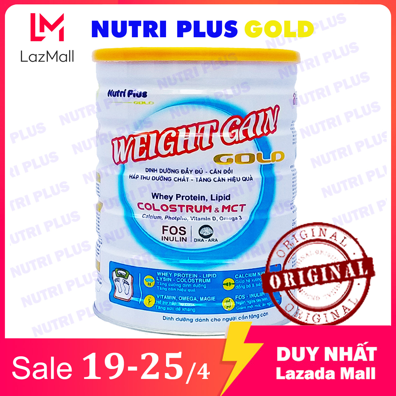 Sữa bột Arti Gain Gold số 2 - 900g (dành cho trẻ từ 6 - 12 tháng tuổi)