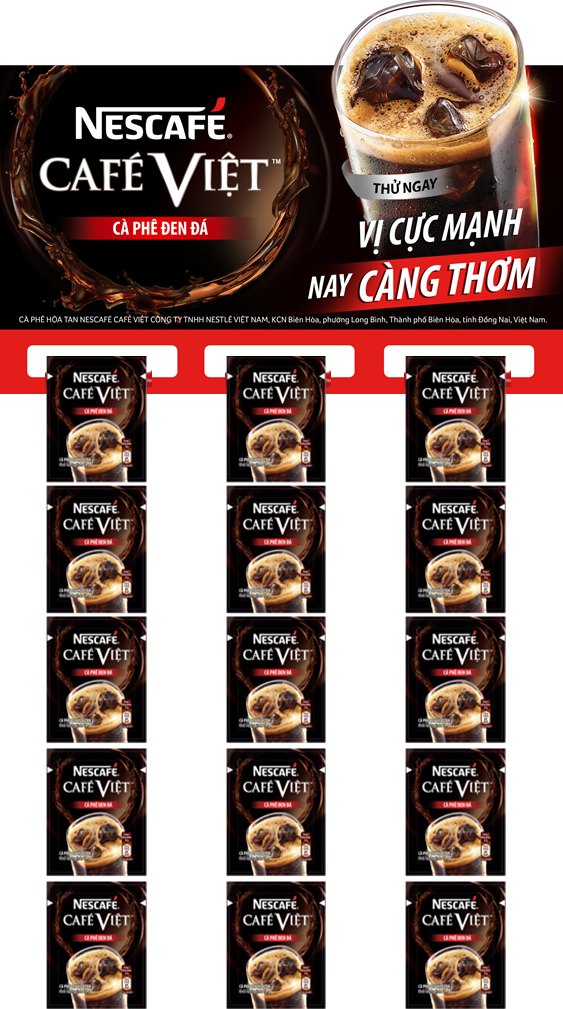 Cà phê Nescafe đen đá 16g dây 10 gói