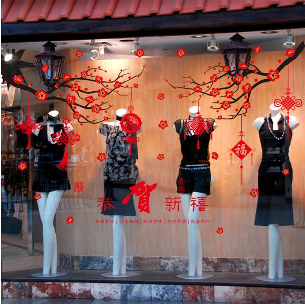 Decal trang trí tết