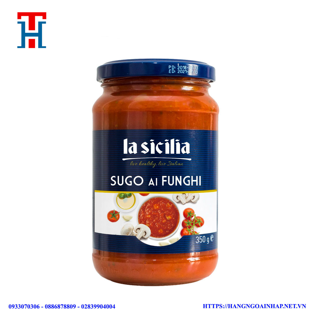 Sốt Cà Chua Nấm Lasicilia 350g