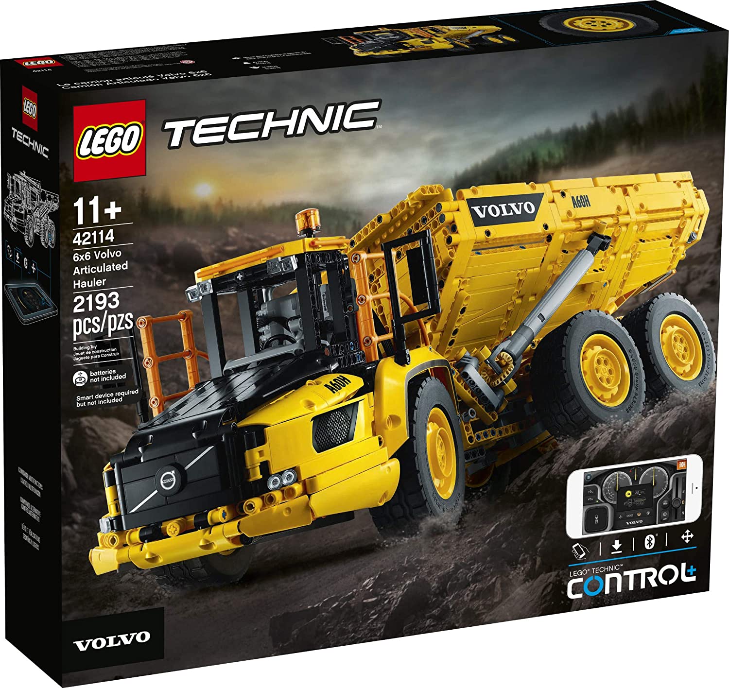 LEGO TECHNIC 42114 Xe tải khung động Volvo Hauler