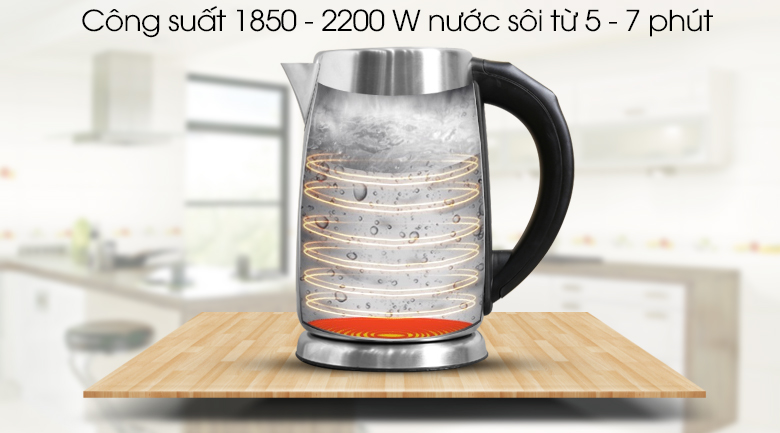 Ấm Siêu Tốc Happy Cook HEK-170D (1.7L)