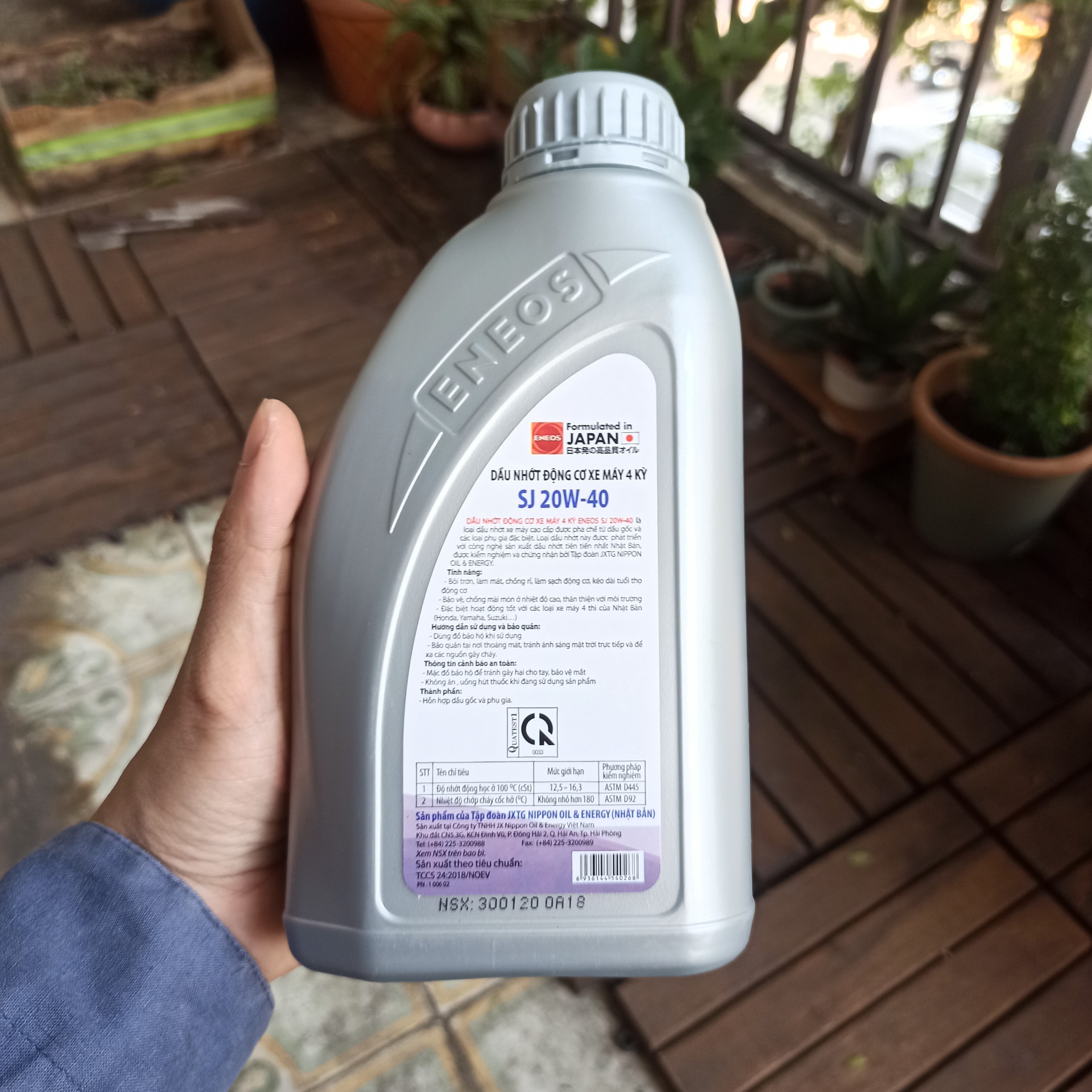 Nhớt Xe Số ENEOS 20W-40 1L