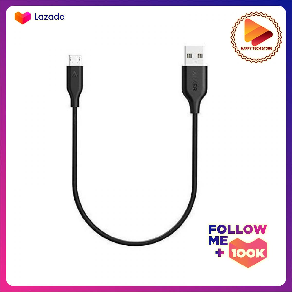 Cáp Micro USB Anker PowerLine+ 0.3m
