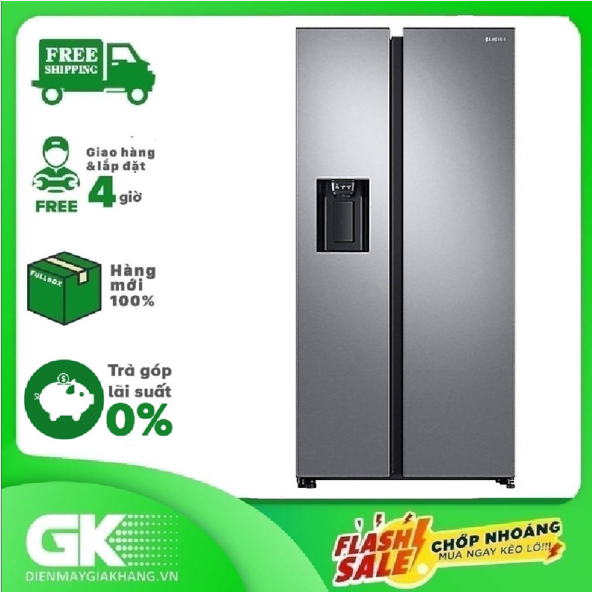 Tủ lạnh SAMSUNG RS64R5101SL 660L