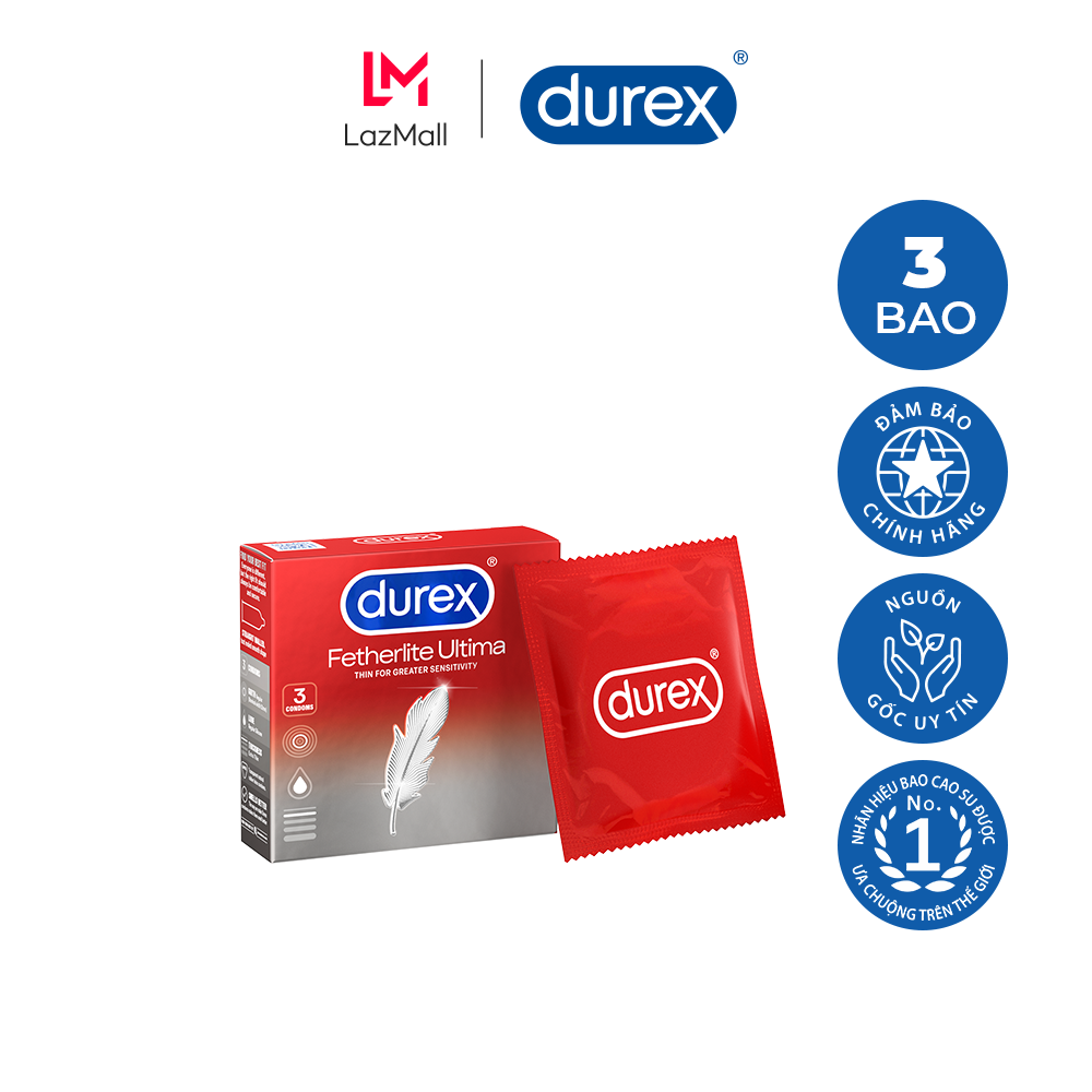 Bao cao su Durex Fetherlite Ultima hộp 3 cái