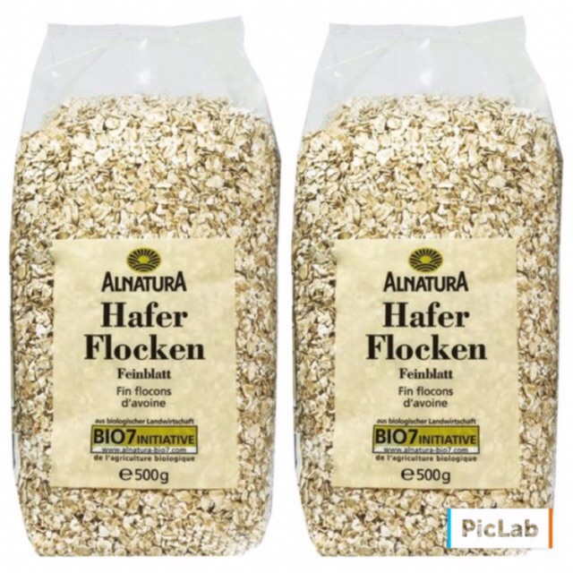 Yến Mạch Đức Alnatura Hafer Flocken 500g combo 2 túi