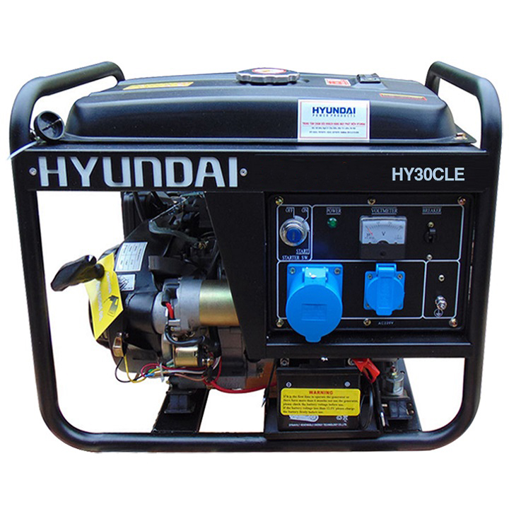 MÁY PHÁT ĐIỆN CHẠY XĂNG HYUNDAI HY30CLE