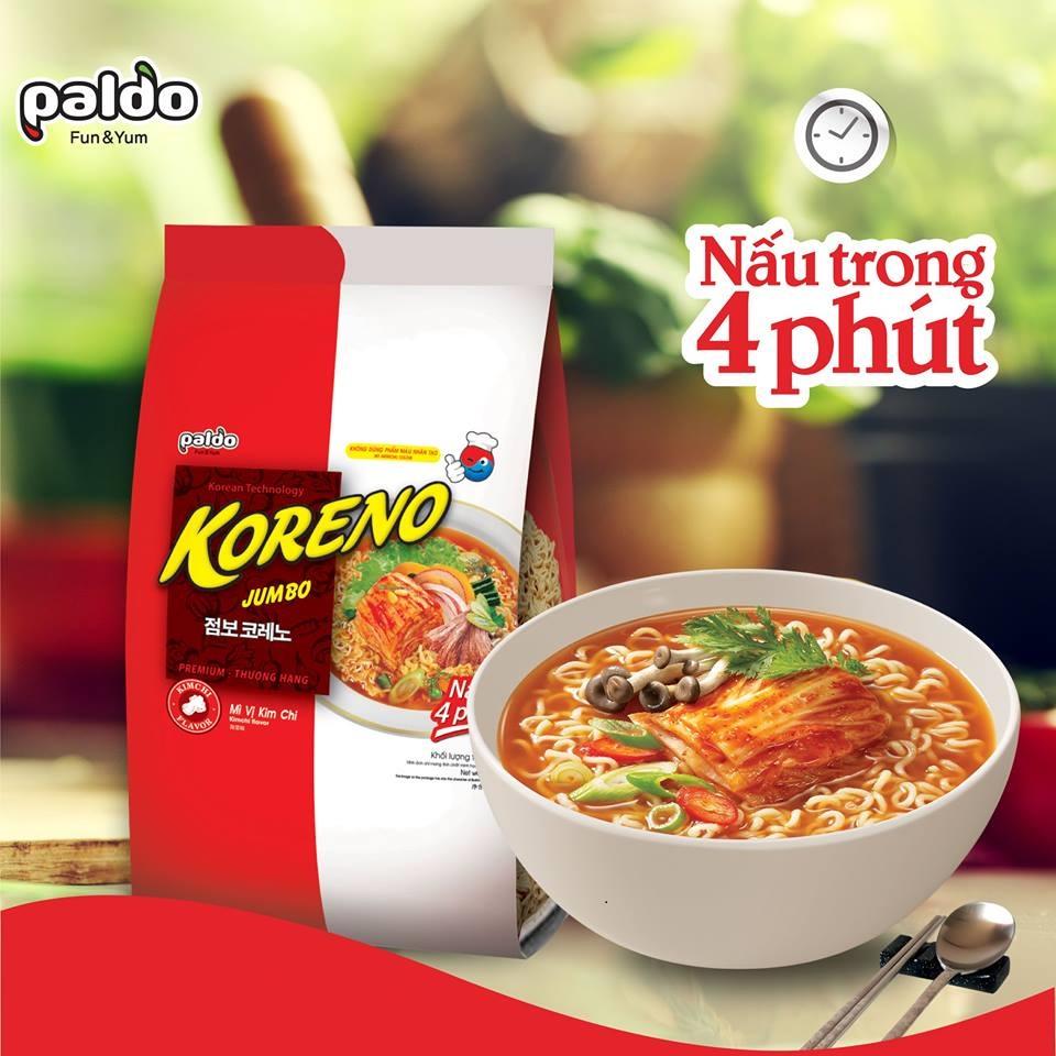 Mì Koreno bò cay 100g thùng 24 gói