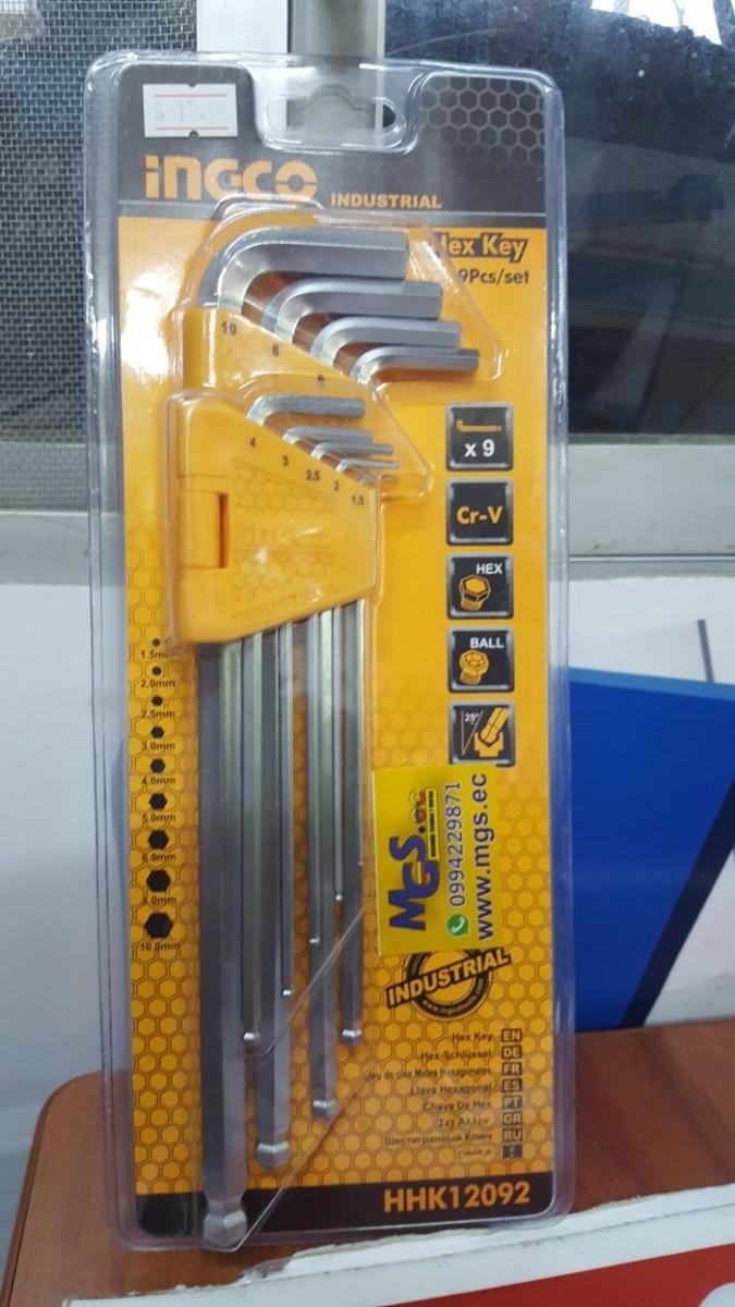 Chìa lục giác đầu tròn Ingco HHK12092