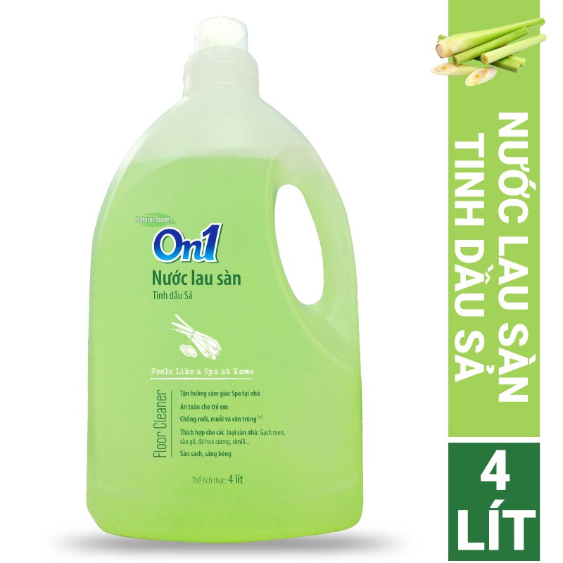 Nước Lau Sàn On1 Tinh Dầu Sả 4L